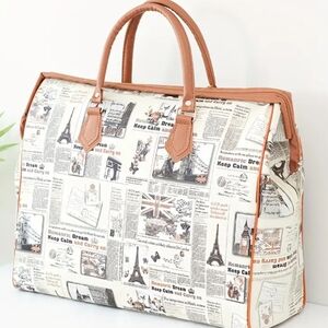 BiG Vintage Print Women's 👜 TraveL Bag